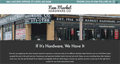 Desktop Screenshot of newmarkethardware.com