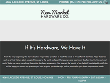 Tablet Screenshot of newmarkethardware.com